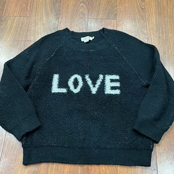Molly Bracken Love Black Sweater Size XS/S - Picture 1 of 2